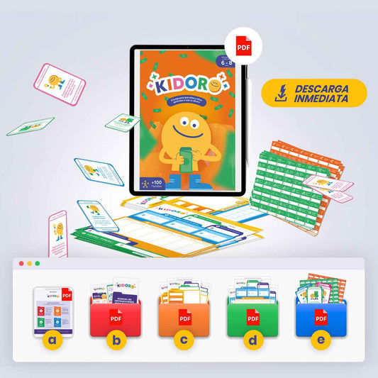 Kit imprimible listo para descargar | Versión para niños de 6 a 10 años | KIDORO